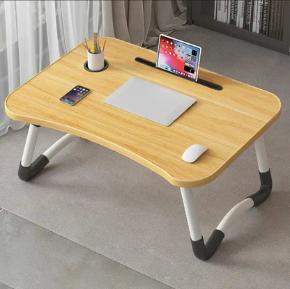 Foldable Computer Desk Card Slot Cup Holder Bed Desk Lazy Person Desk Dormitory Artifact Student Writing And Learning