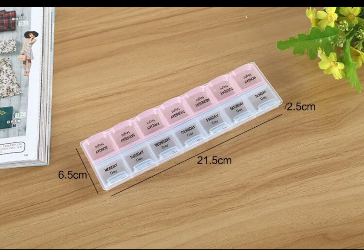 1PCS 4 Row 28 Squares/3Rows 21Grids/2Row 14Grids Weekly 7 Days Tablet Pill Box Holder Medicine Storage Organizer Container Case